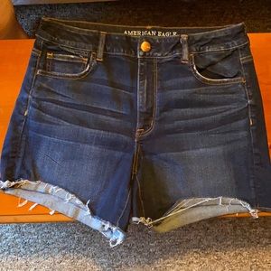 American Eagle high rise shortie shorts
